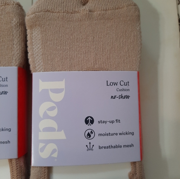 New Peds Womens Low Cut Socks Nude Color 8-12 - Picture 2 of 7
